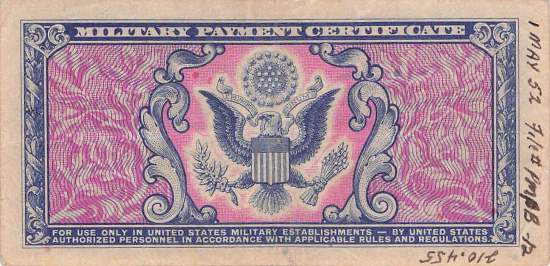 USA MPC Series 481 p.M22 5 Cents 1951 F